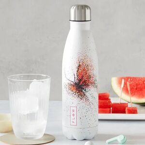Flow 16oz  stainless steel Water Bottle White and Pink